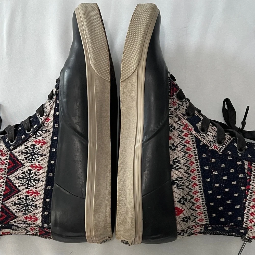 Vans RARE Hi-Top Winter Sweater Duck Rubber Sneakers - Picture 7 of 13